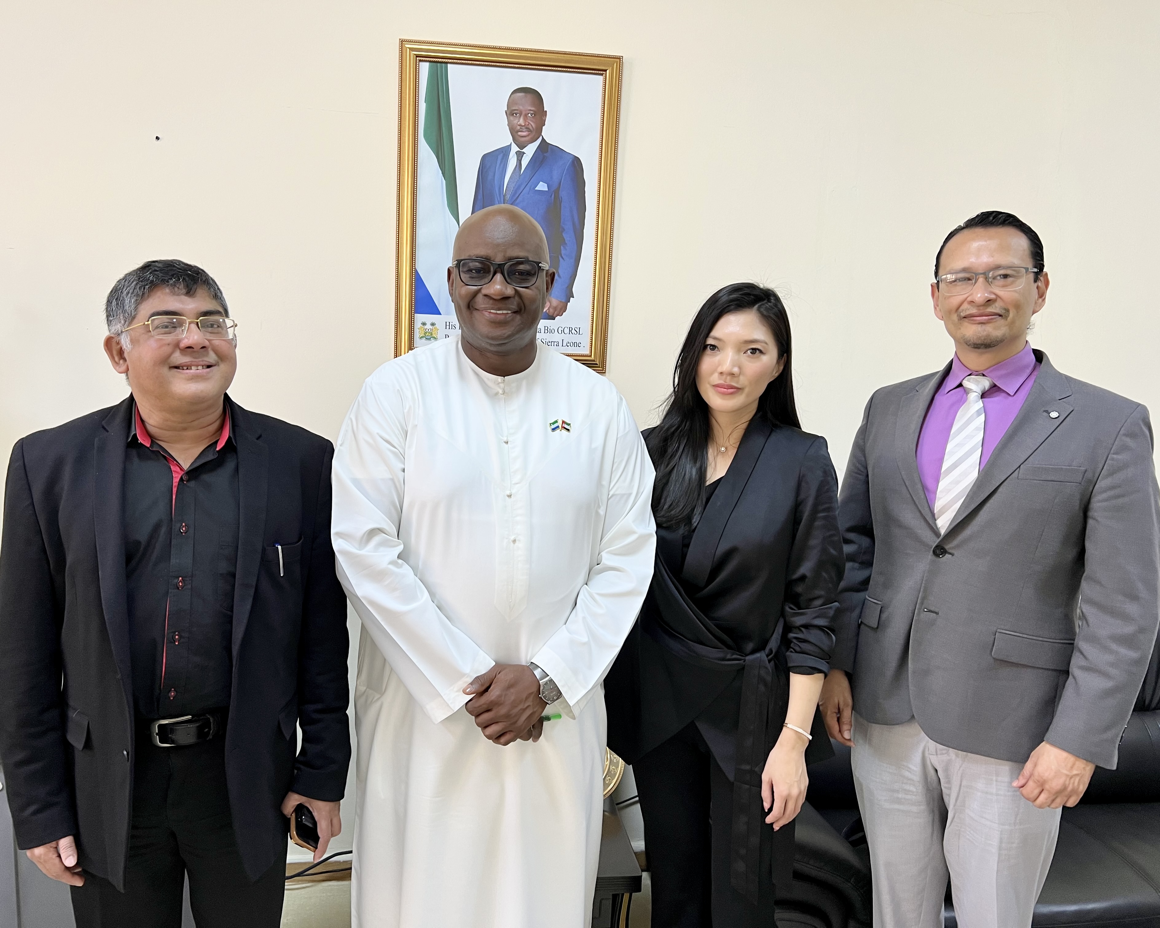 Visita a la embajada de Sierra Leona en Abu Dhabi, enero 2023